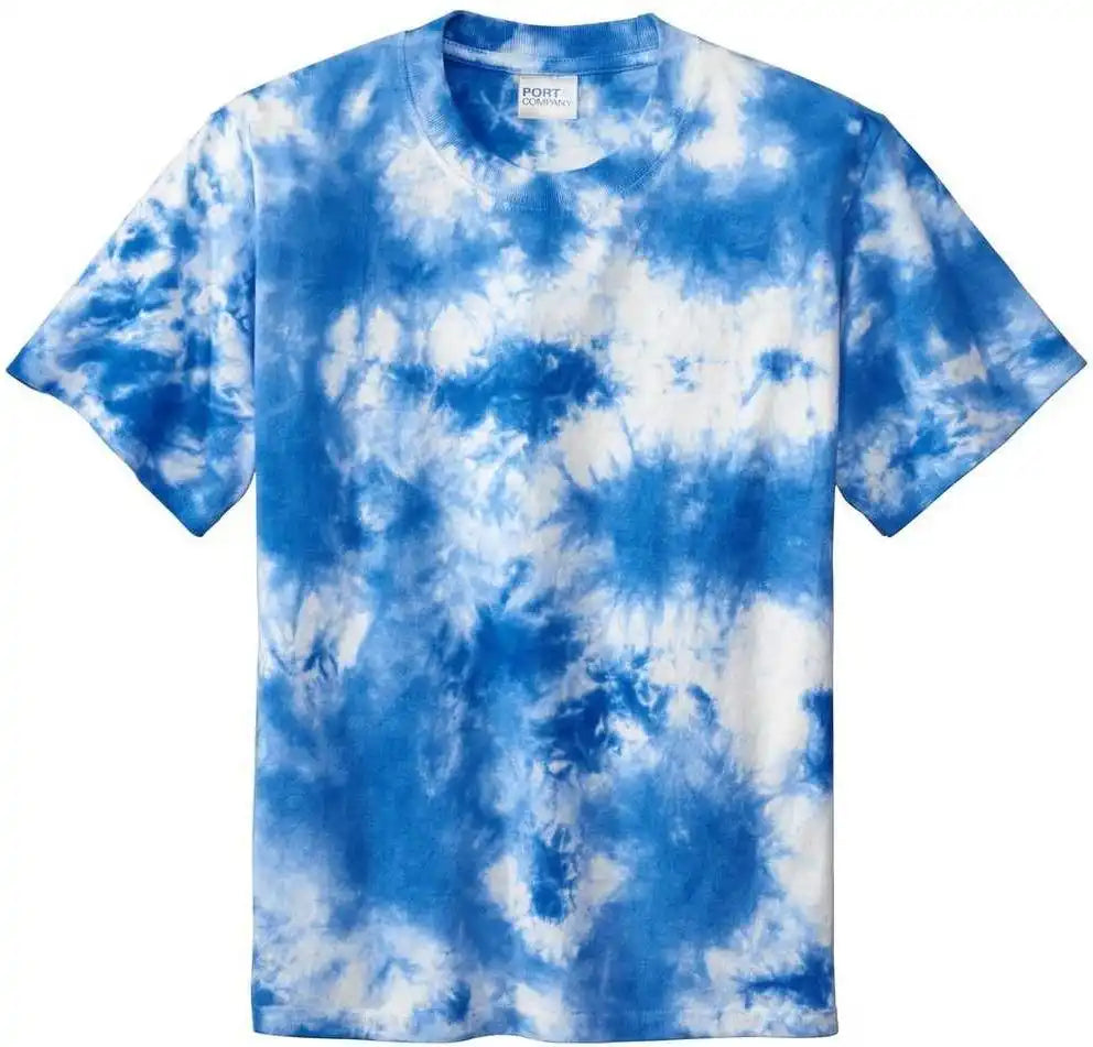 Port &amp; Company Pc145y Youth Crystal Tie-dye Tee - True Royal