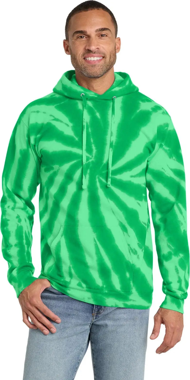 Port & Company Pc146 co Tie-dye Pullover Hooded Sweatshirt - Kelly
