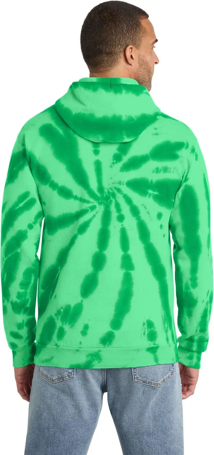 Port & Company Pc146 co Tie-dye Pullover Hooded Sweatshirt - Kelly