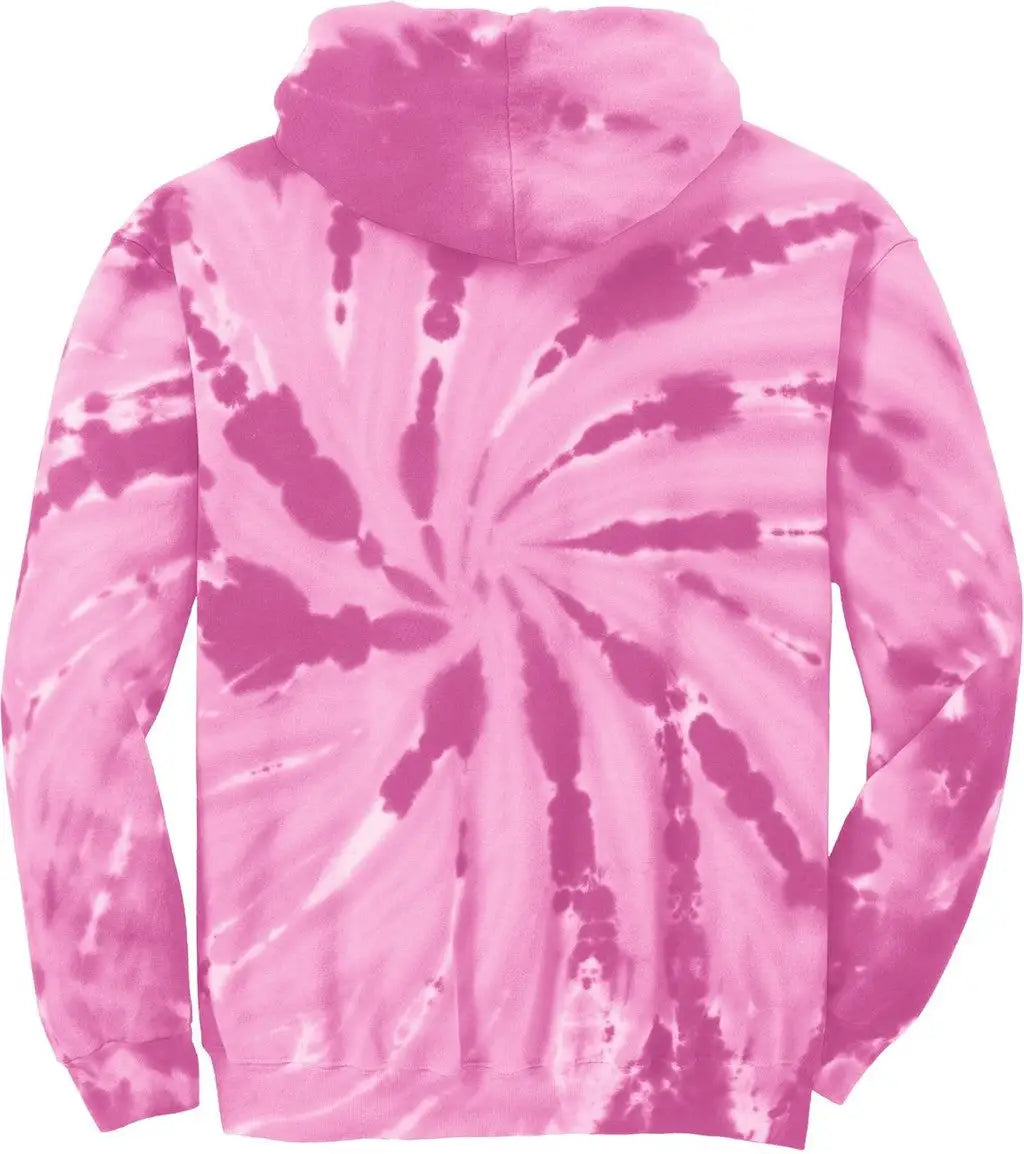 Port & Company Pc146 co Tie-dye Pullover Hooded Sweatshirt - Pink - Adult s