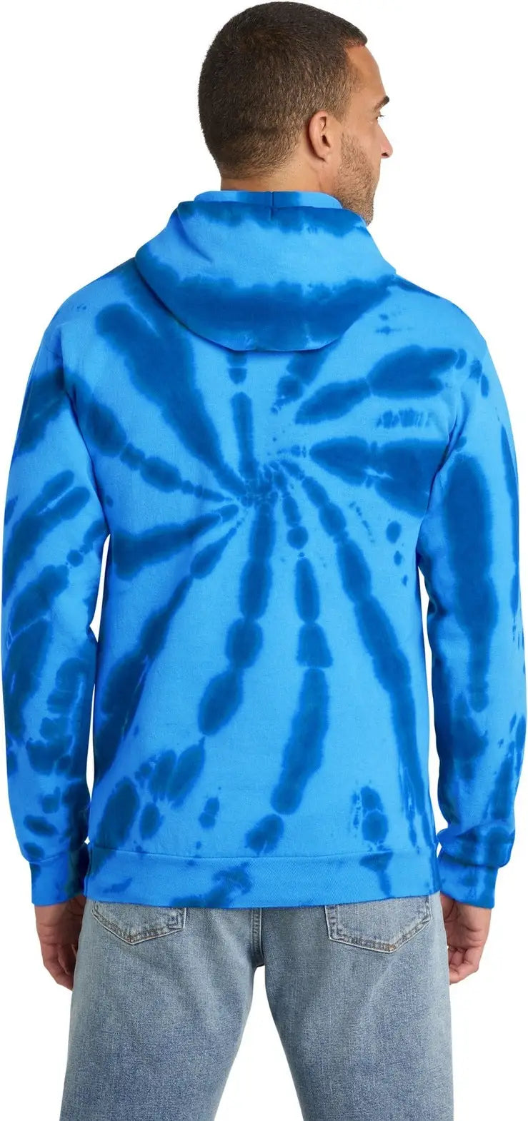 Port & Company Pc146 co Tie-dye Pullover Hooded Sweatshirt - Royal