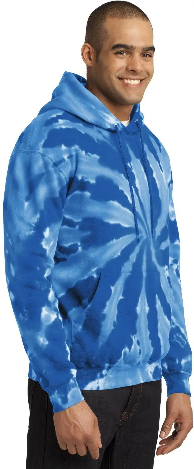 Port & Company Pc146 co Tie-dye Pullover Hooded Sweatshirt - Royal