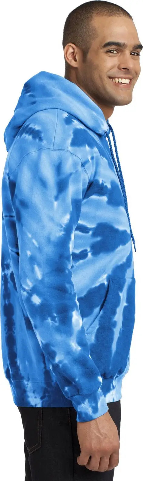 Port & Company Pc146 co Tie-dye Pullover Hooded Sweatshirt - Royal