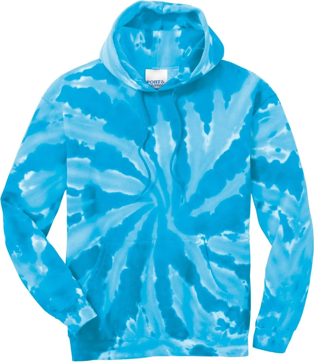 Port & Company Pc146 co Tie-dye Pullover Hooded Sweatshirt - Turquoise