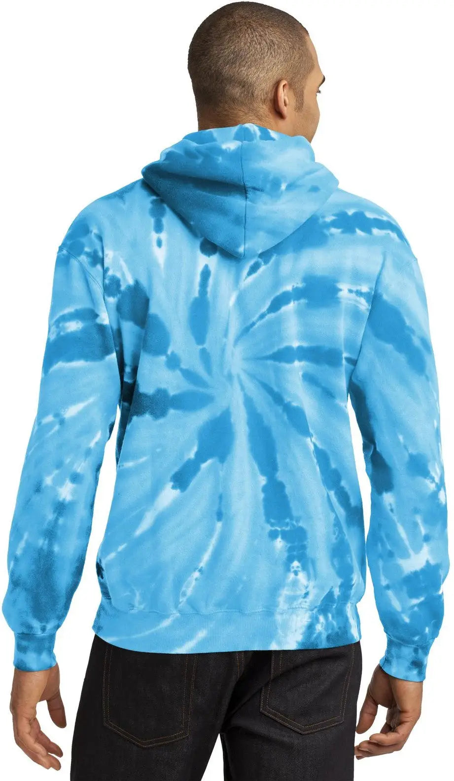 Port & Company Pc146 co Tie-dye Pullover Hooded Sweatshirt - Turquoise