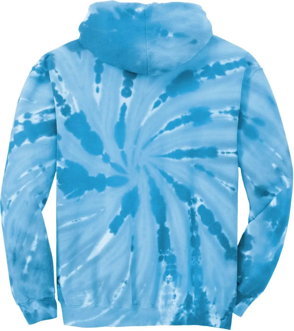 Port & Company Pc146 co Tie-dye Pullover Hooded Sweatshirt - Turquoise