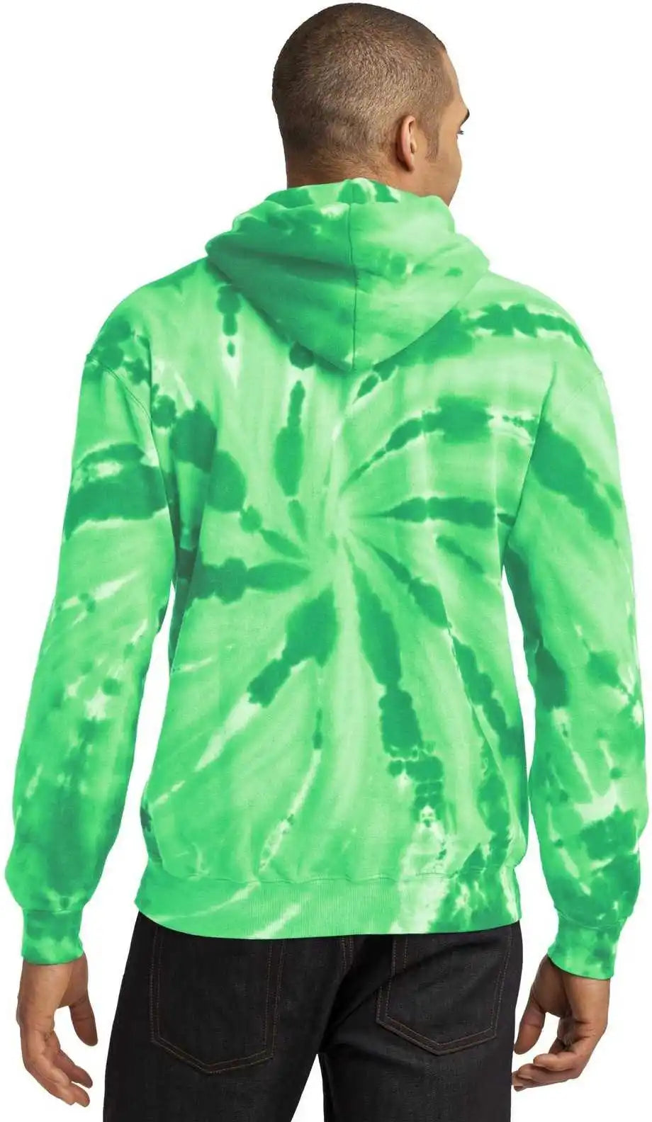 Port &amp; Company Pc146 Tie Dye Pullover Hooded Sweatshirt Kelly