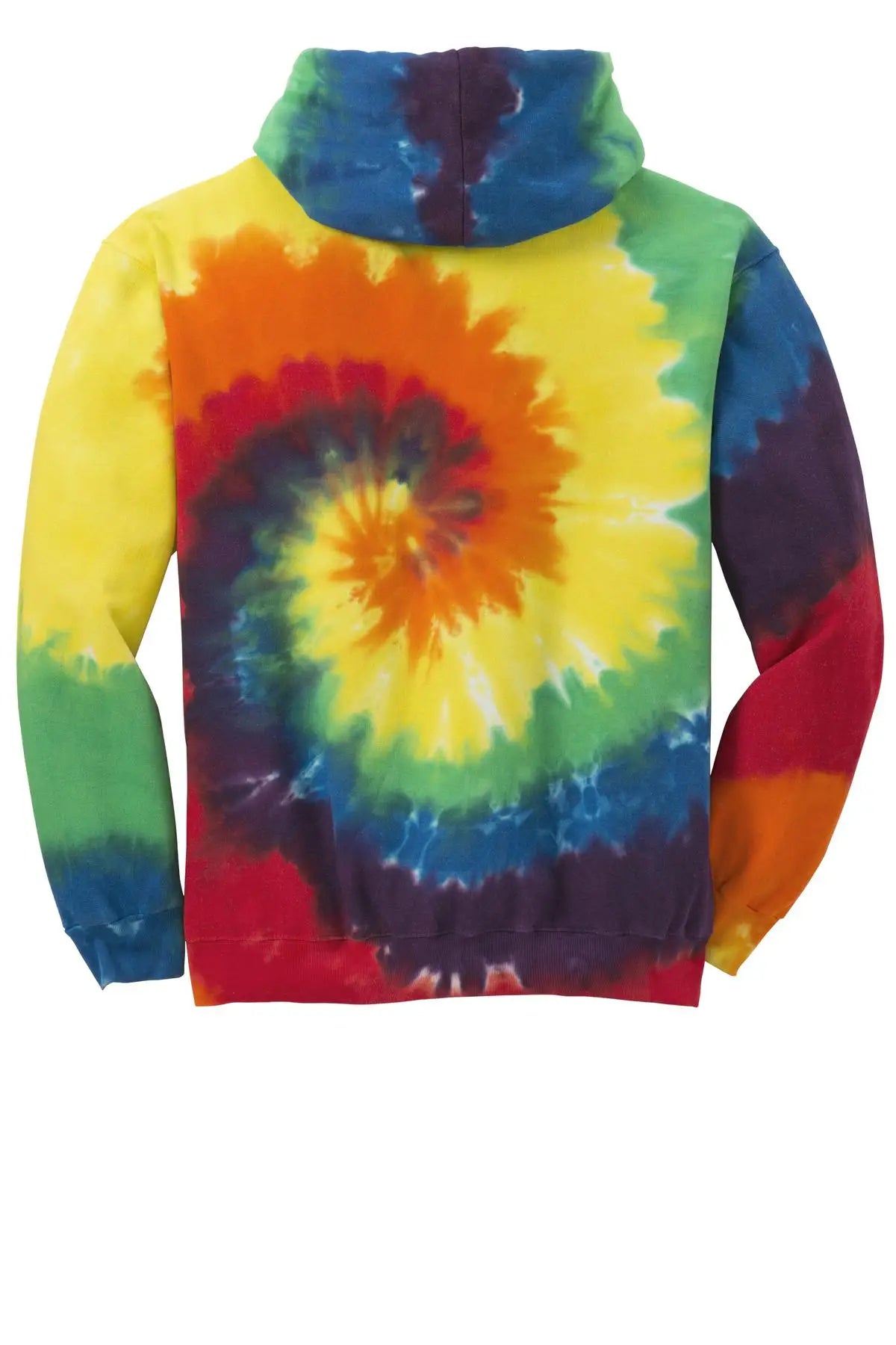 Port & Company Pc146y co Youth Tie-dye Pullover Hooded Sweatshirt - Rainbow - Xs