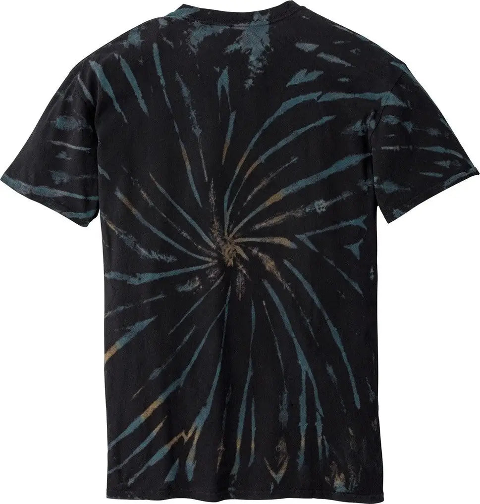Port & Company Pc147 co Tie-dye Tee - Black Galaxy Spiral