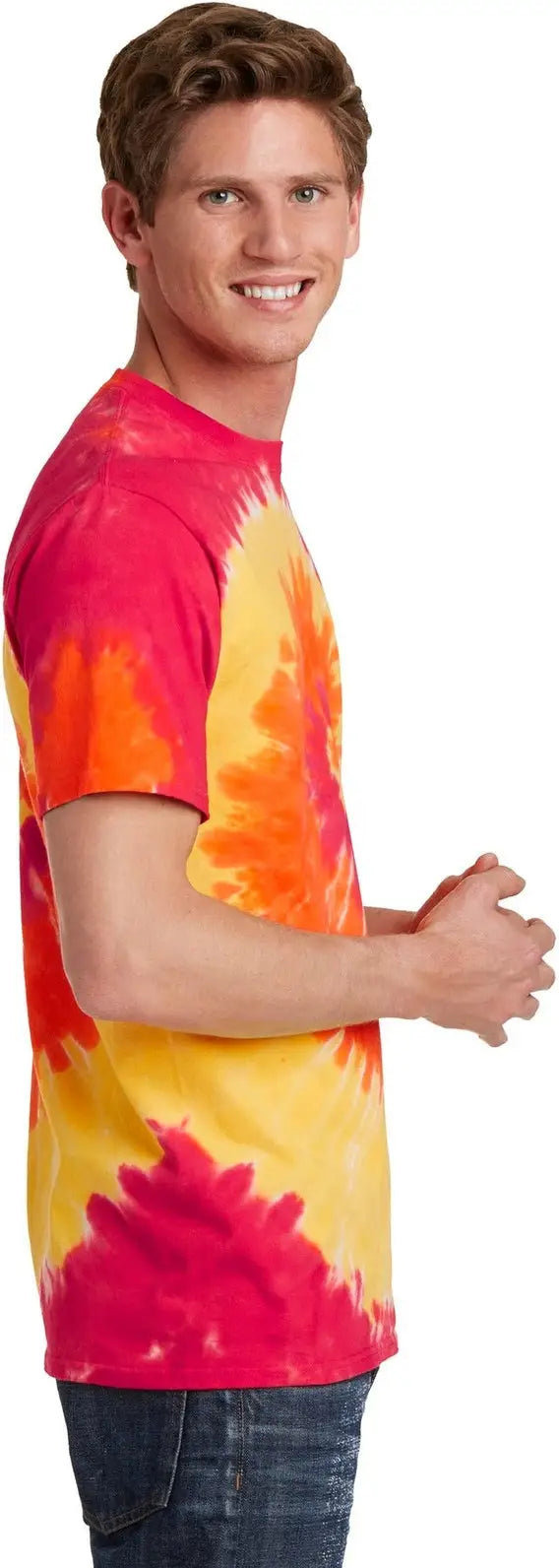 Port & Company Pc147 co Tie-dye Tee - Blaze Rainbow