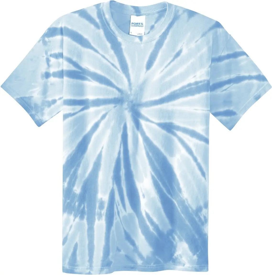 Port & Company Pc147 co Tie-dye Tee - Light Blue