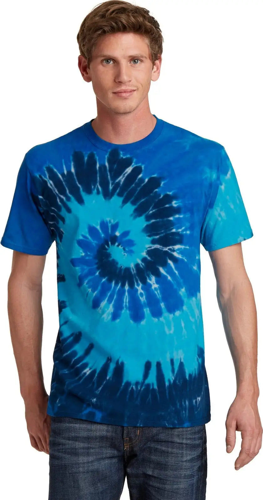 Port & Company Pc147 co Tie-dye Tee - Ocean Rainbow