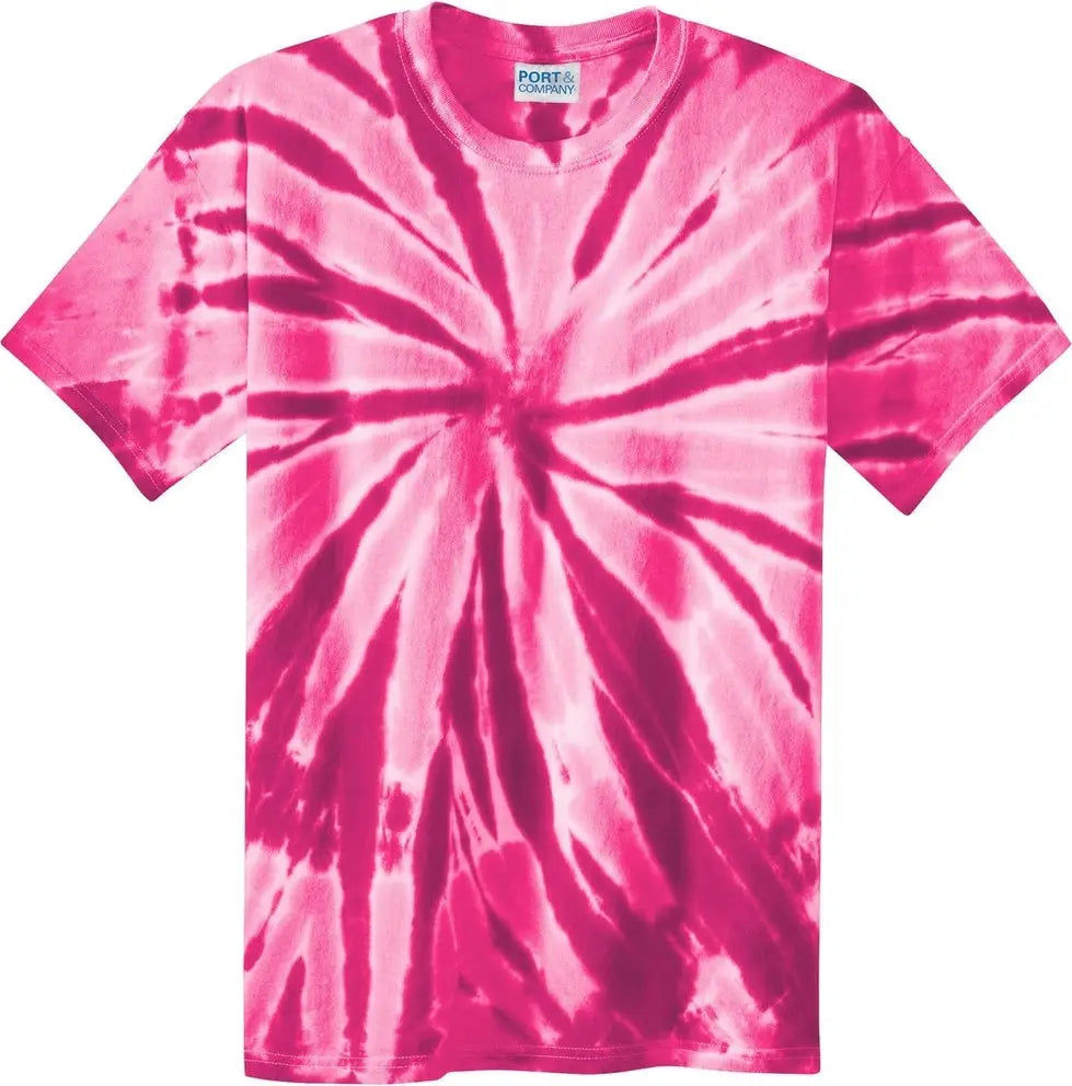 Port & Company Pc147 co Tie-dye Tee - Pink