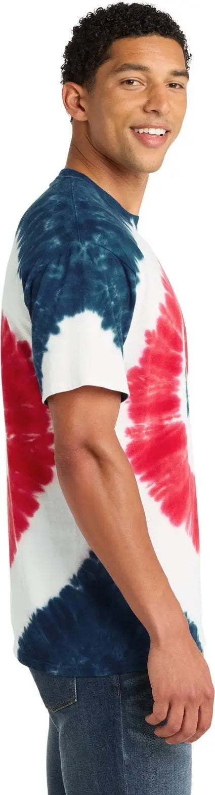 Port & Company Pc147 co Tie-dye Tee - Usa Rainbow