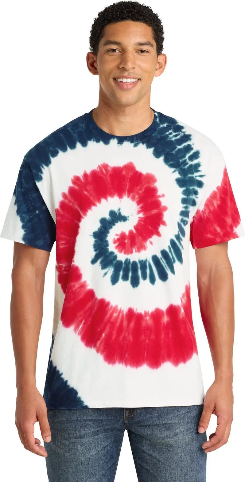 Port & Company Pc147 co Tie-dye Tee - Usa Rainbow