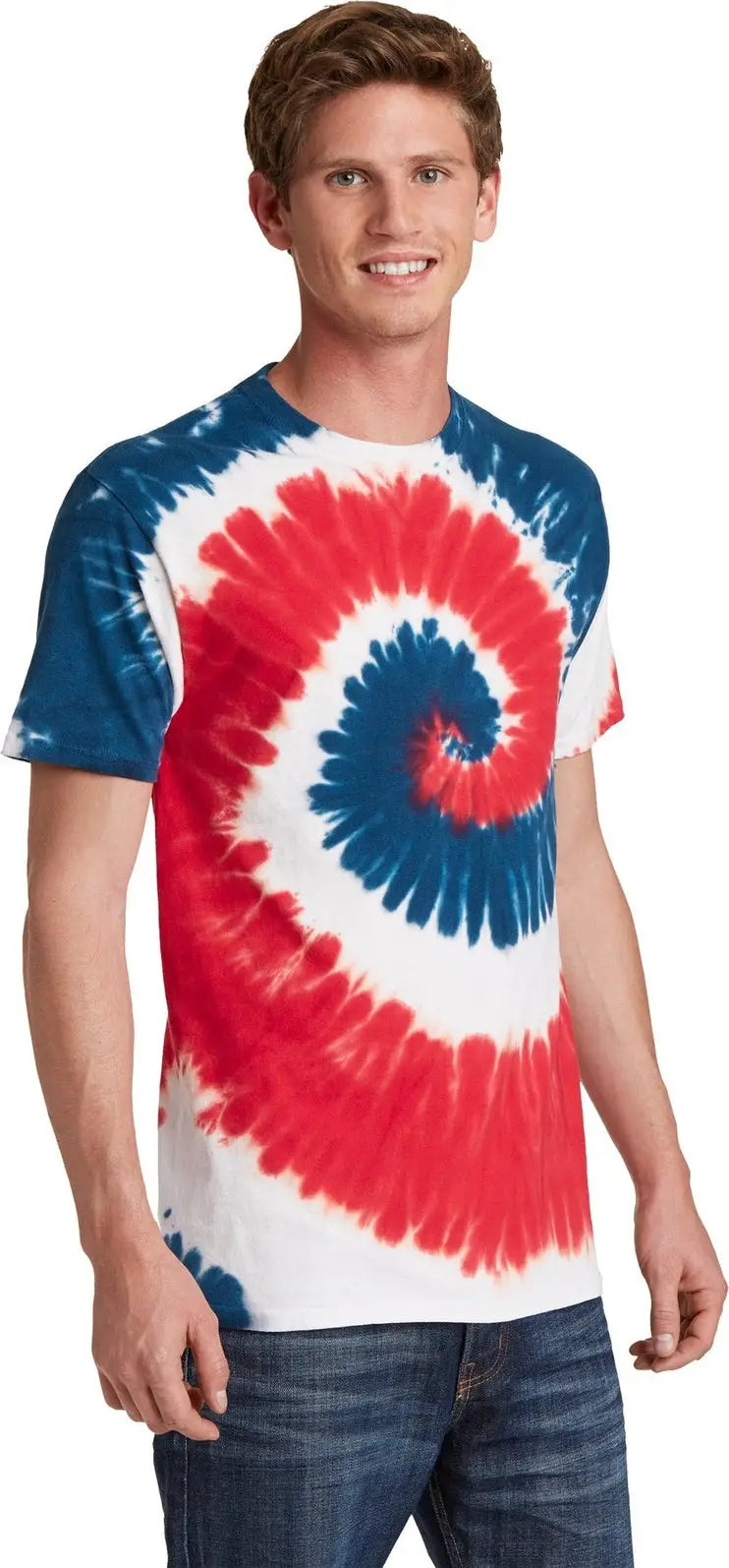 Port & Company Pc147 co Tie-dye Tee - Usa Rainbow