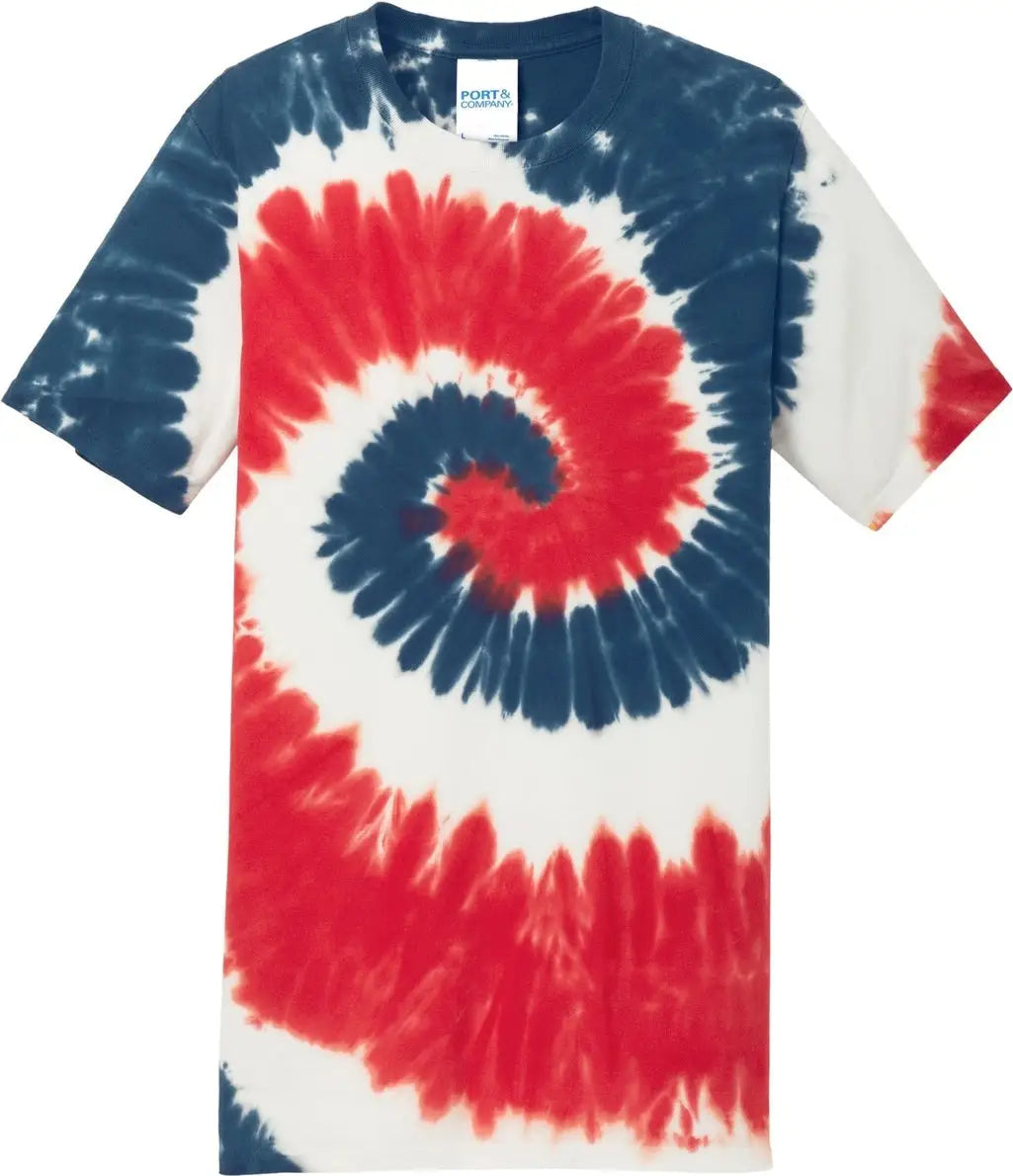 Port & Company Pc147 co Tie-dye Tee - Usa Rainbow