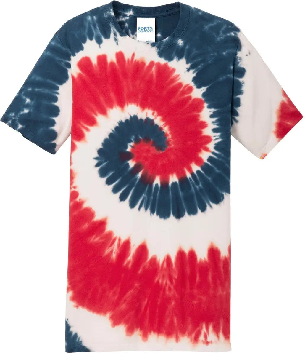Port & Company Pc147 co Tie-dye Tee - Usa Rainbow
