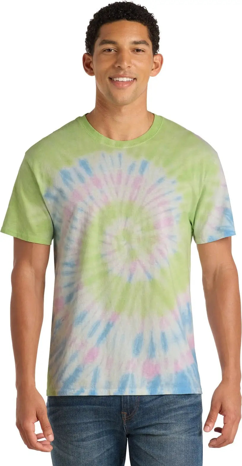 Port & Company Pc147 co Tie-dye Tee - Watercolor Spiral