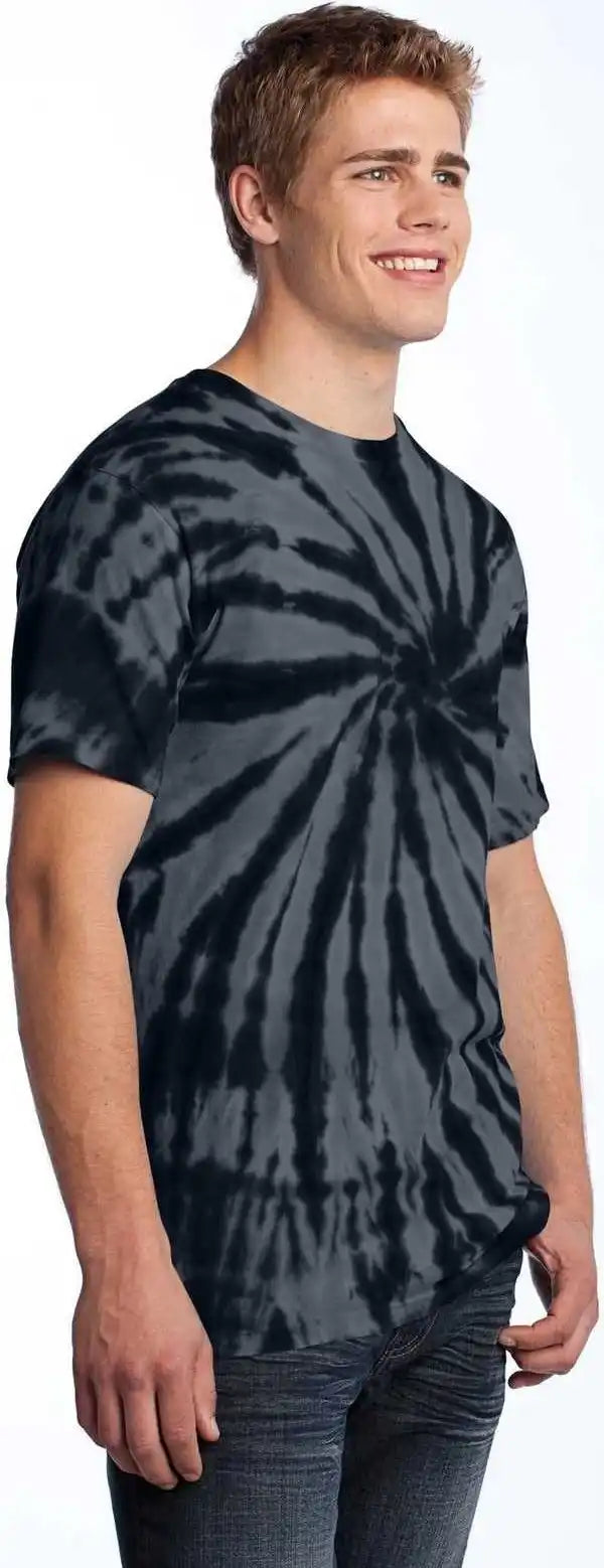 Port &amp; Company Pc147 Tie Dye Tee Black