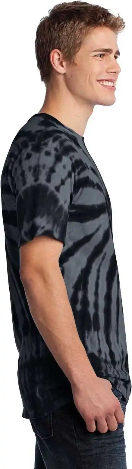 Port &amp; Company Pc147 Tie Dye Tee Black