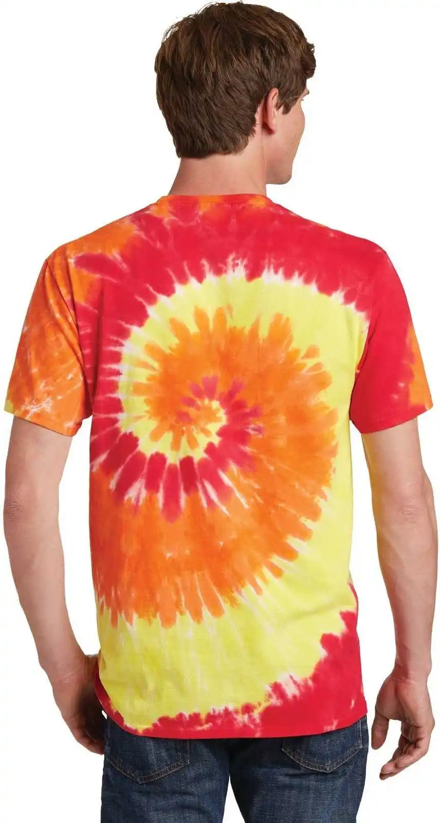 Port & Company Pc147 Tie-dye Tee - Blaze Rainbow