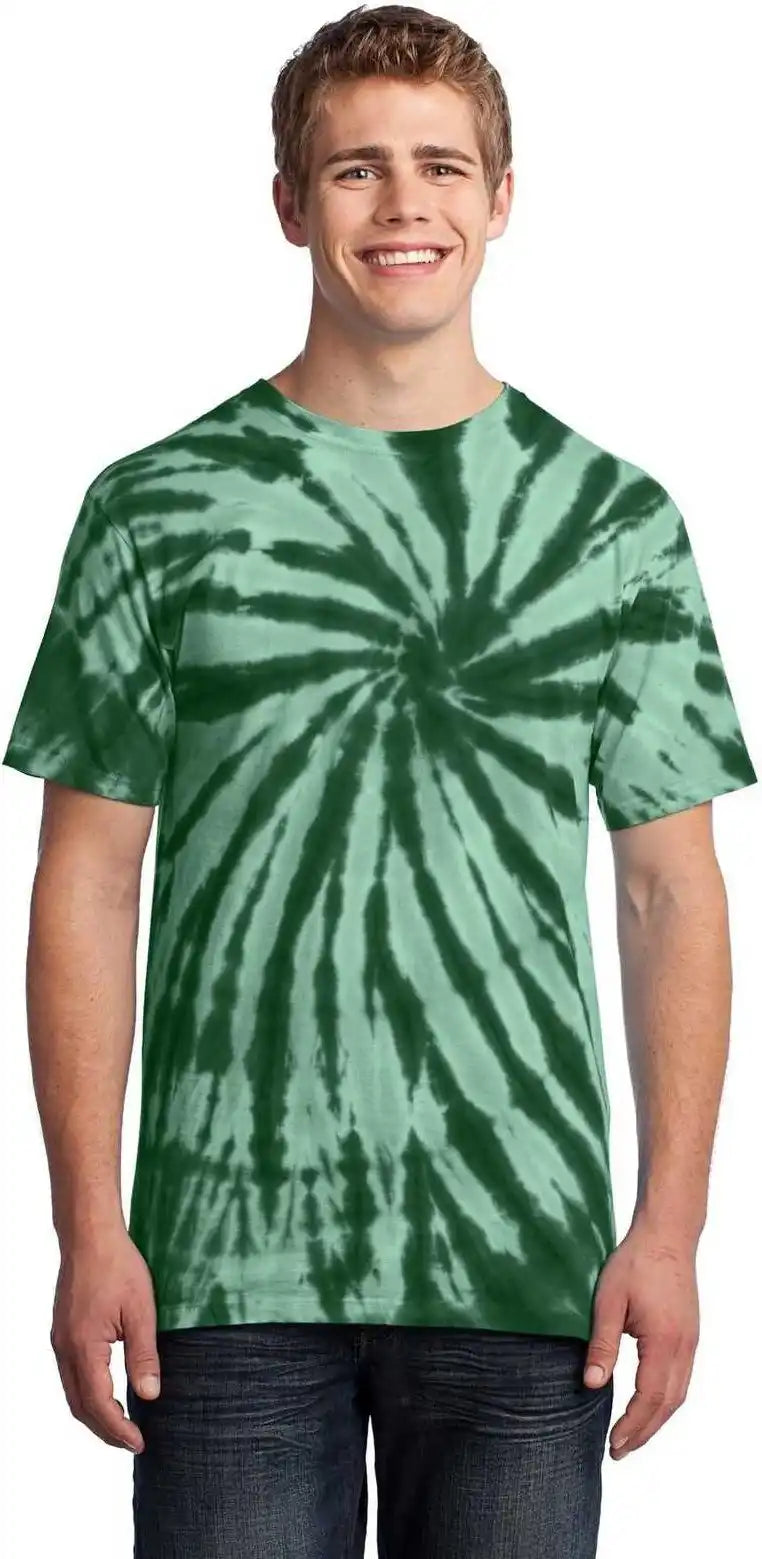 Port & Company Pc147 Tie Dye Tee Forest Green