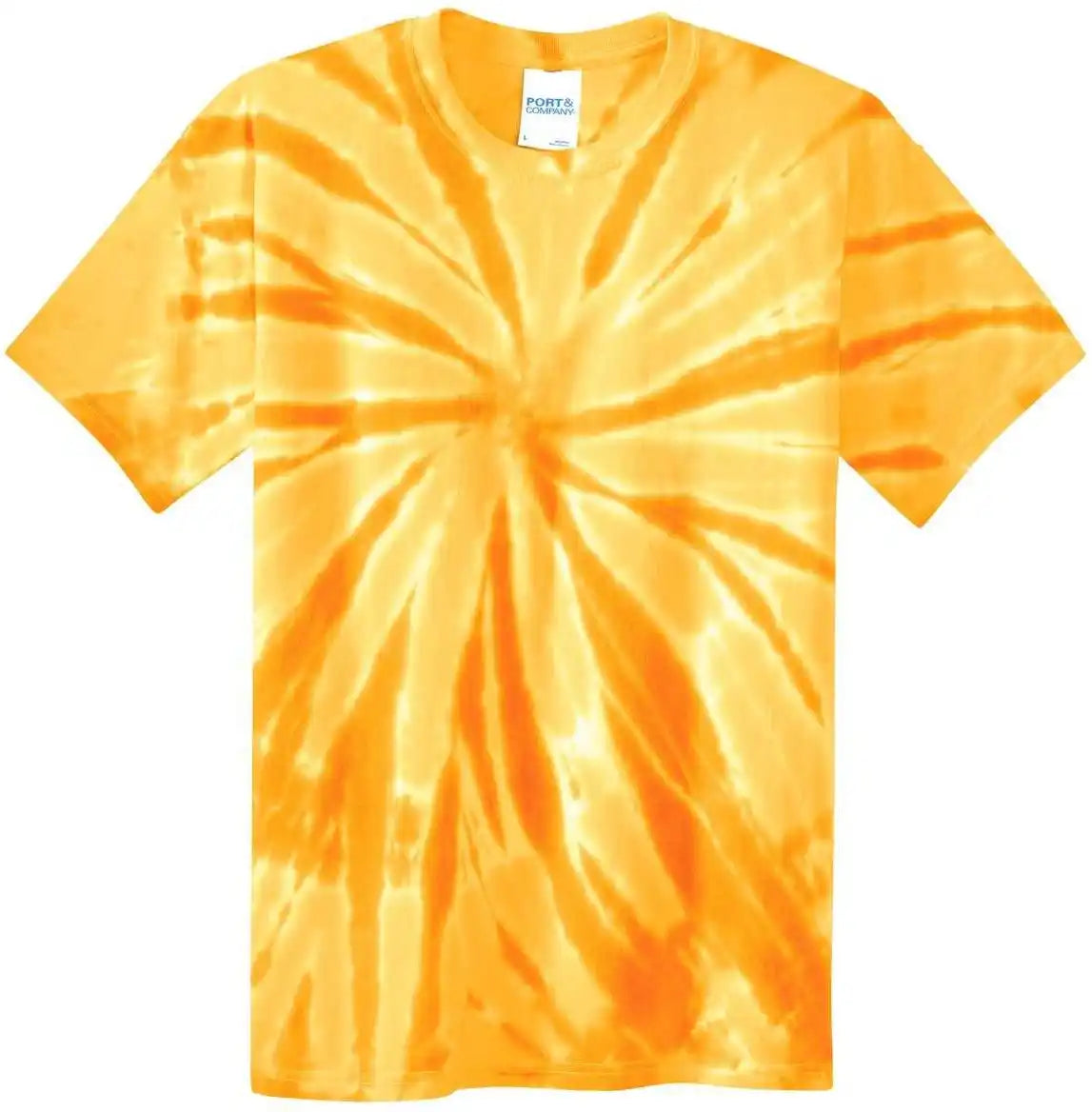 Port &amp; Company Pc147 Tie Dye Tee Gold