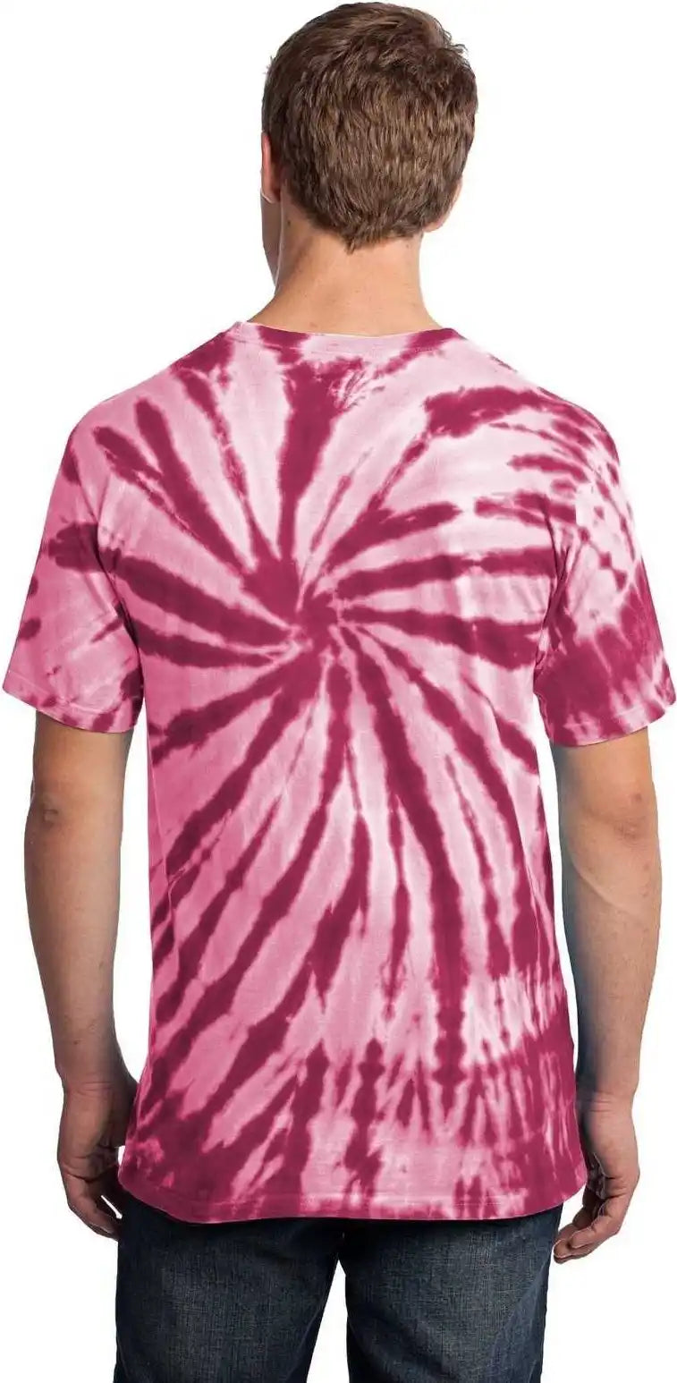 Port & Company Pc147 Tie Dye Tee Maroon