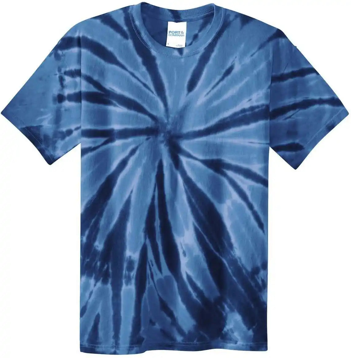 Port &amp; Company Pc147 Tie Dye Tee Navy