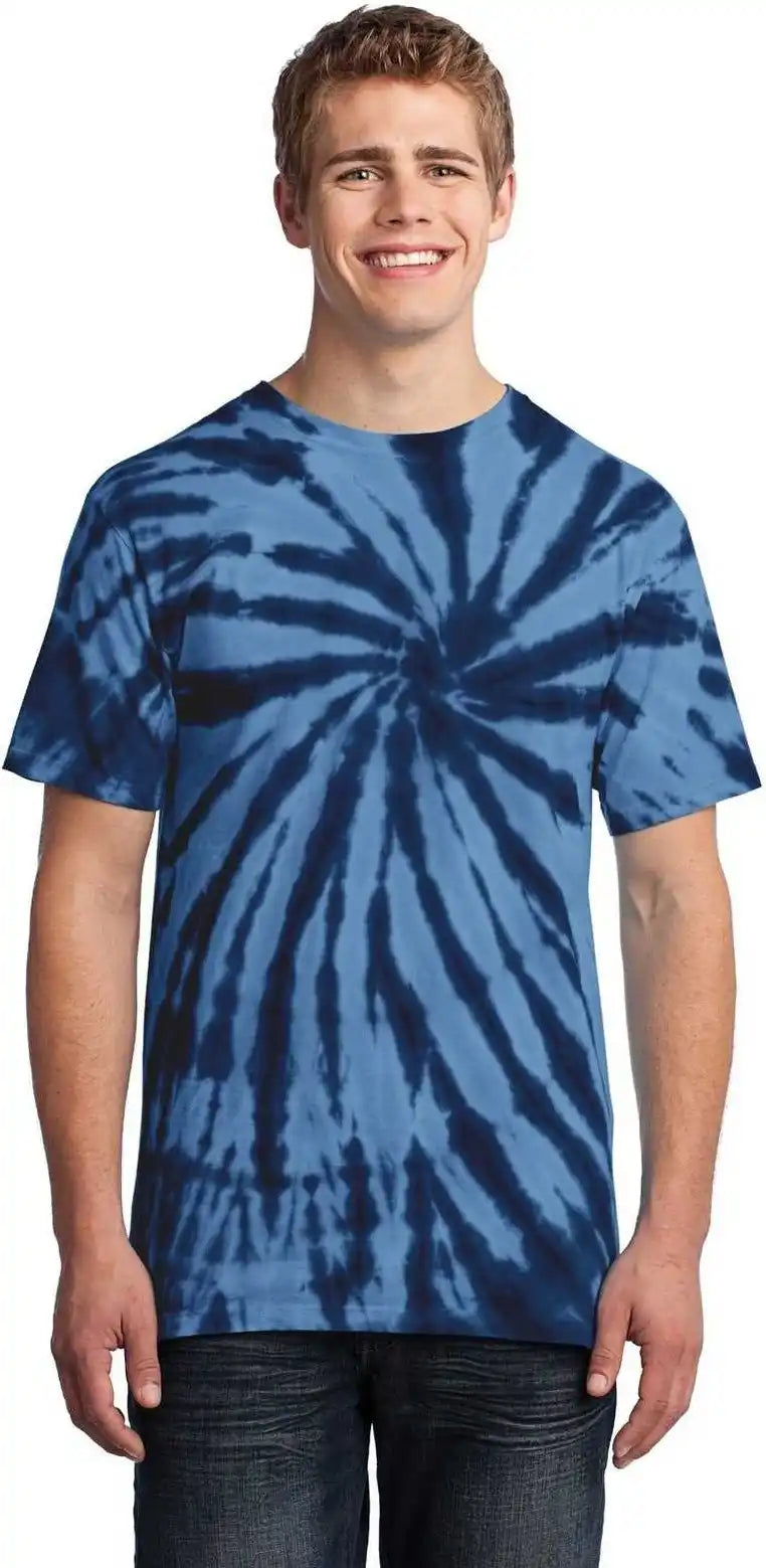 Port & Company Pc147 Tie Dye Tee Navy