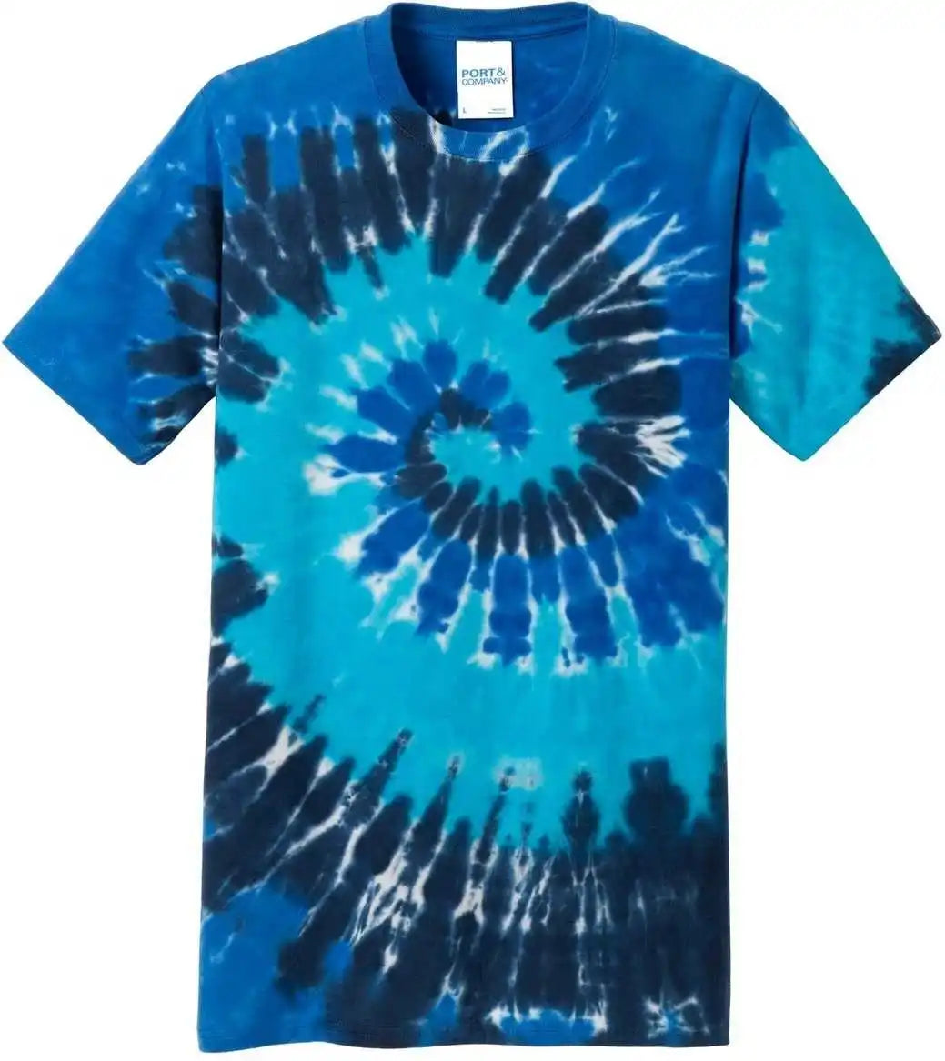 Port & Company Pc147 Tie-dye Tee - Ocean Rainbow