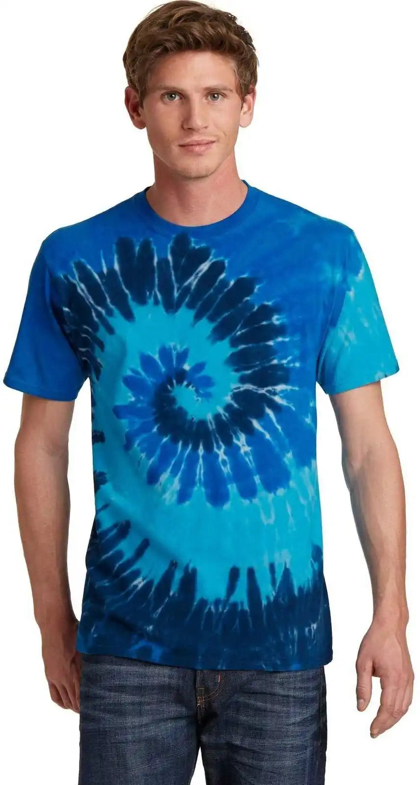 Port & Company Pc147 Tie-dye Tee - Ocean Rainbow