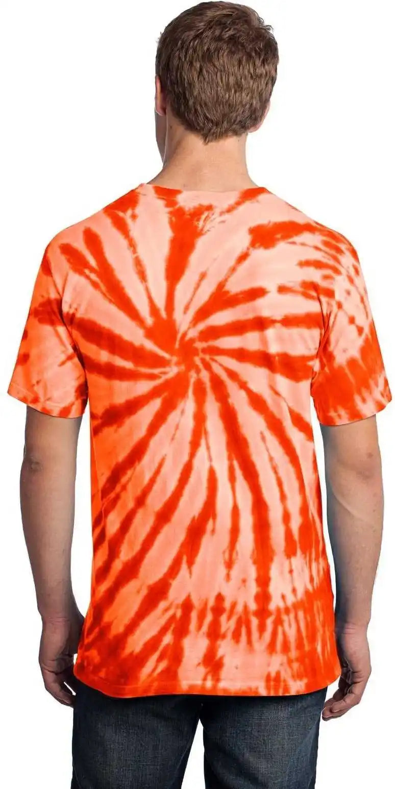 Port & Company Pc147 Tie Dye Tee Orange