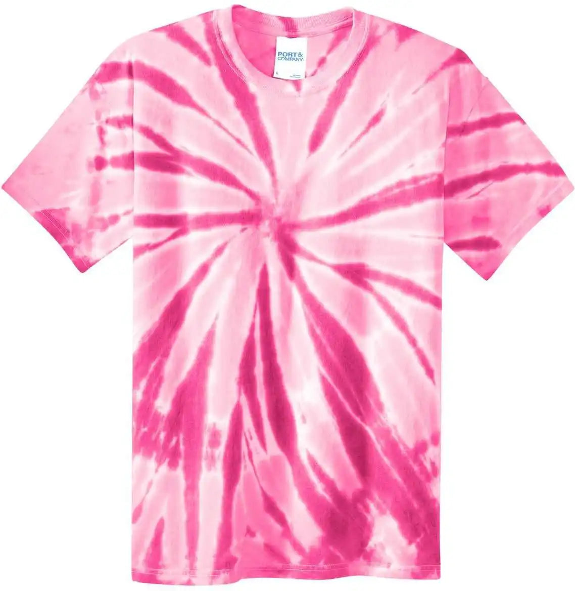Port &amp; Company Pc147 Tie Dye Tee Pink