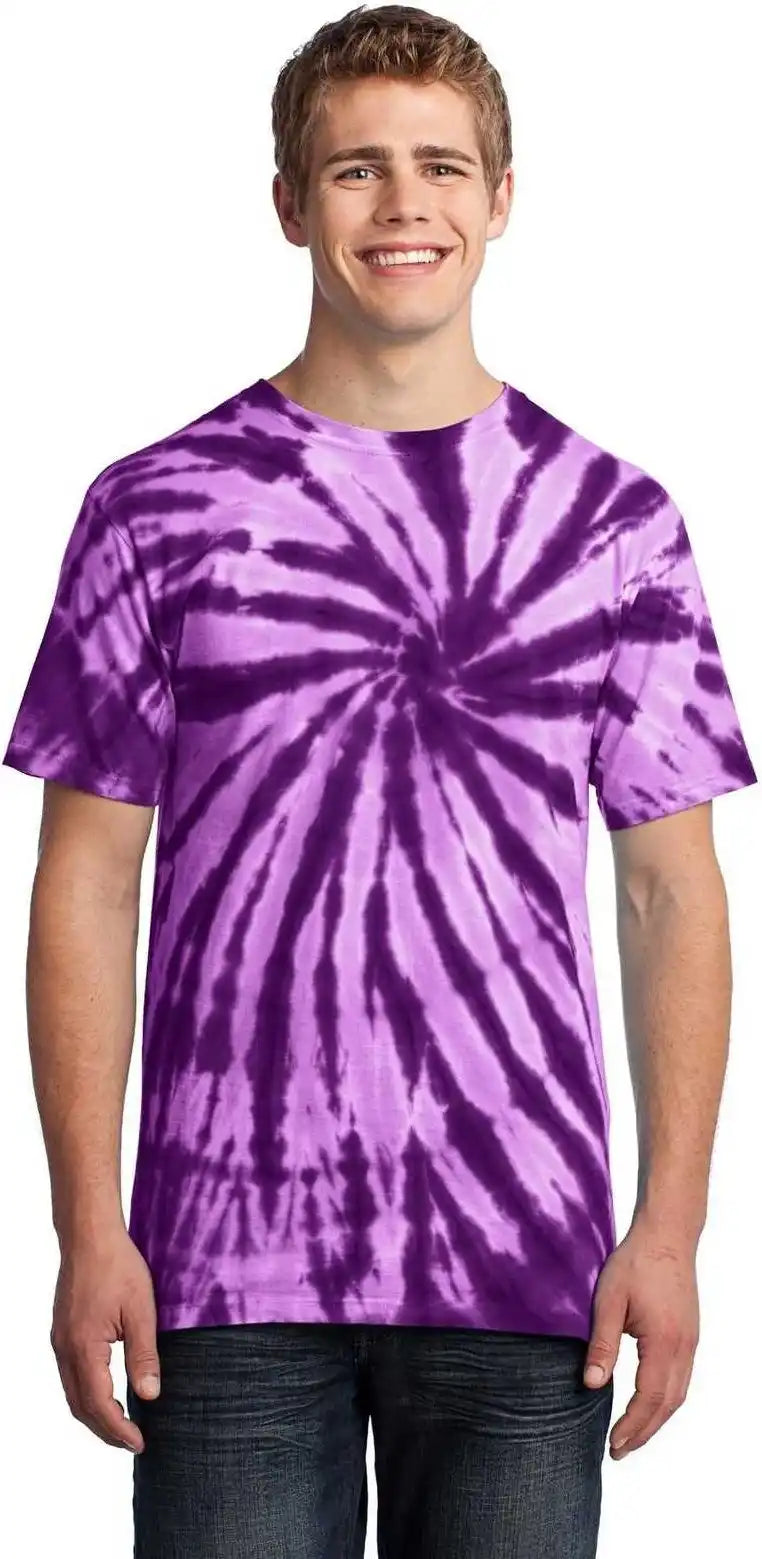 Port & Company Pc147 Tie Dye Tee Purple