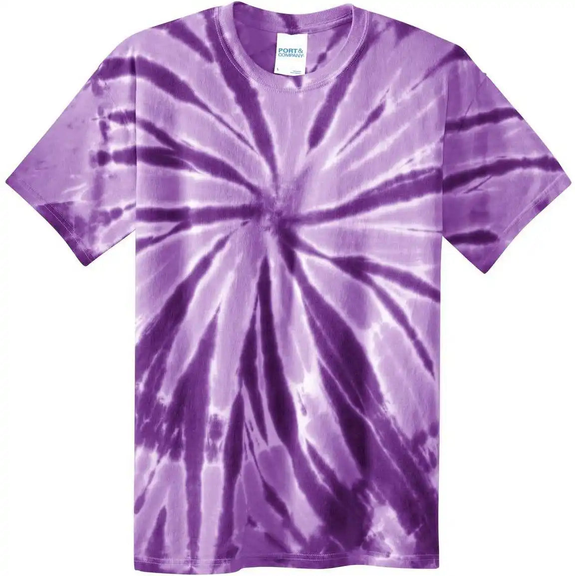 Port &amp; Company Pc147 Tie Dye Tee Purple