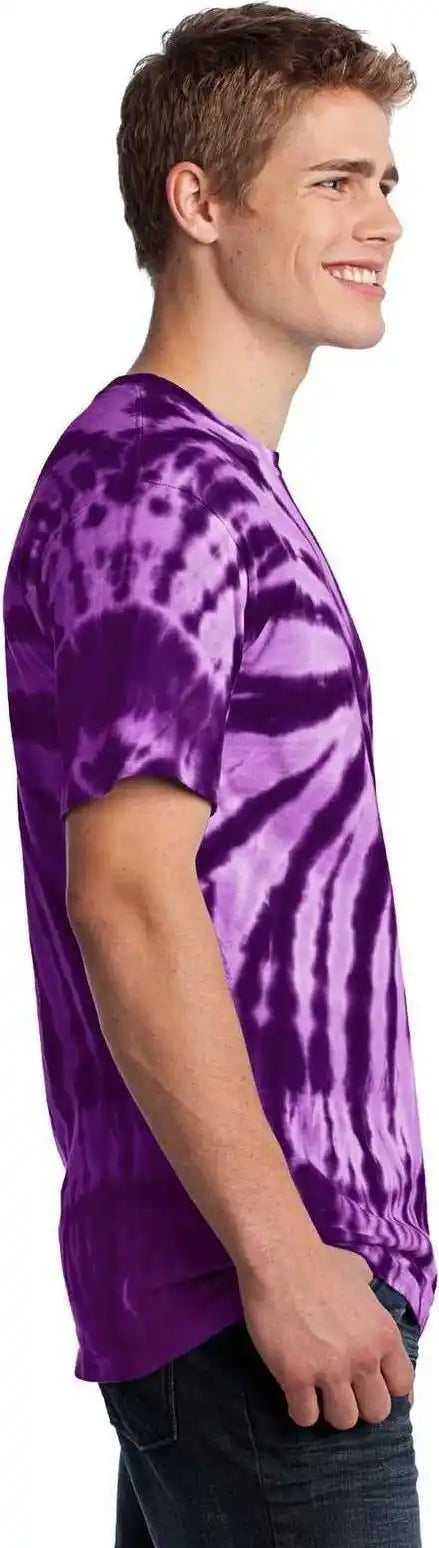 Port &amp; Company Pc147 Tie Dye Tee Purple
