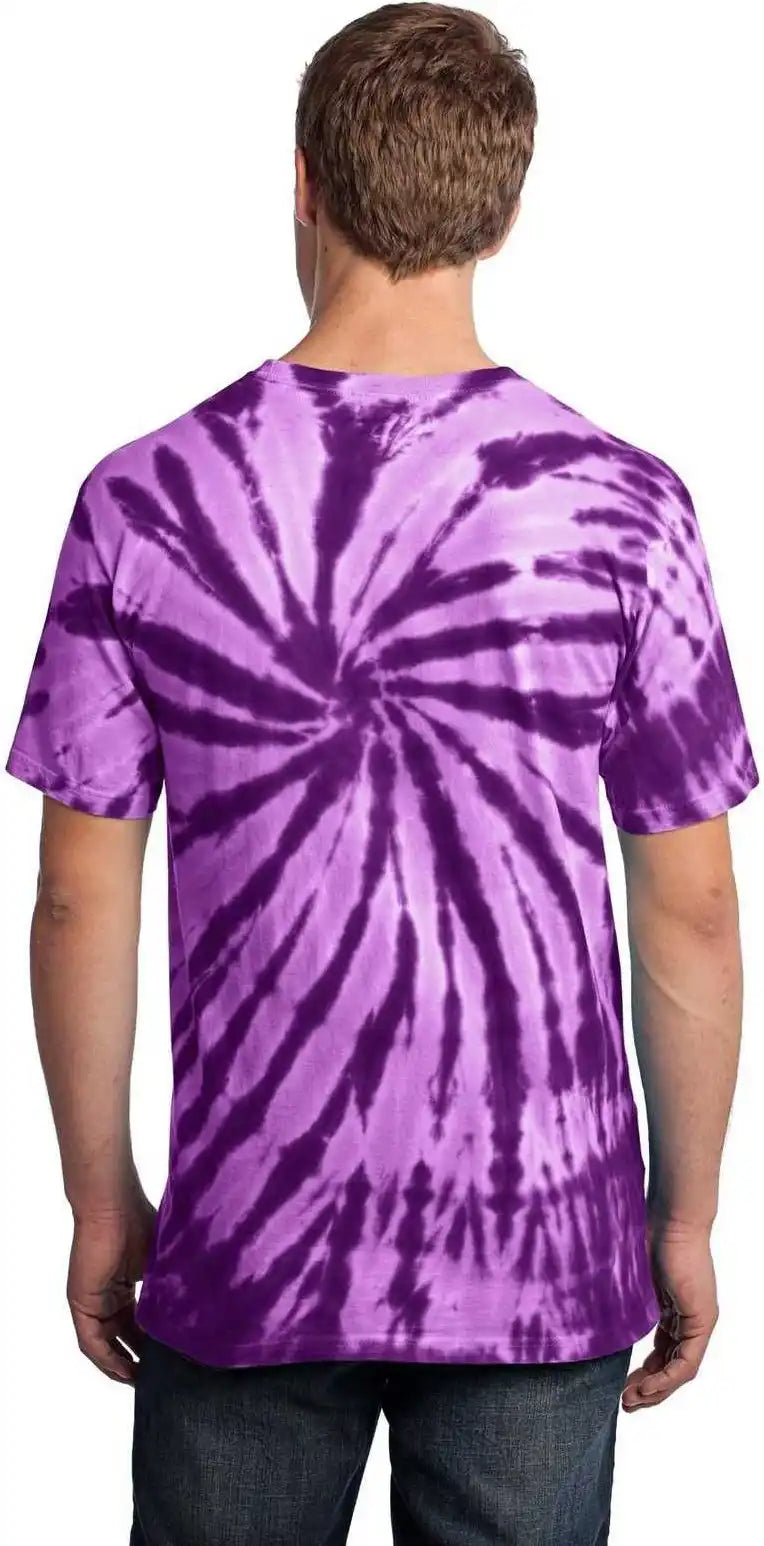 Port & Company Pc147 Tie Dye Tee Purple