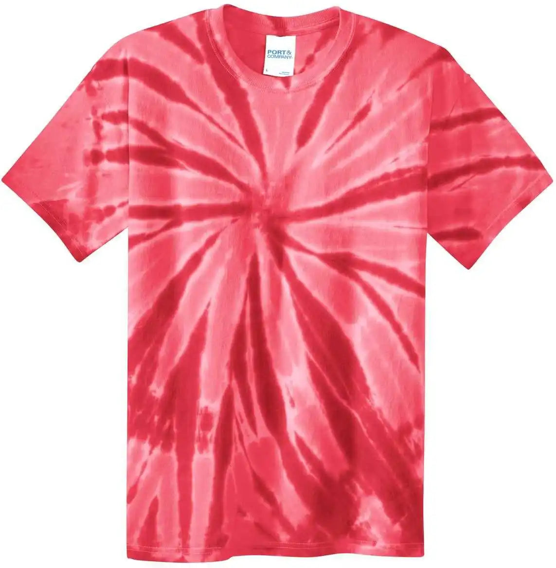 Port & Company Pc147 Tie-dye Tee - Red