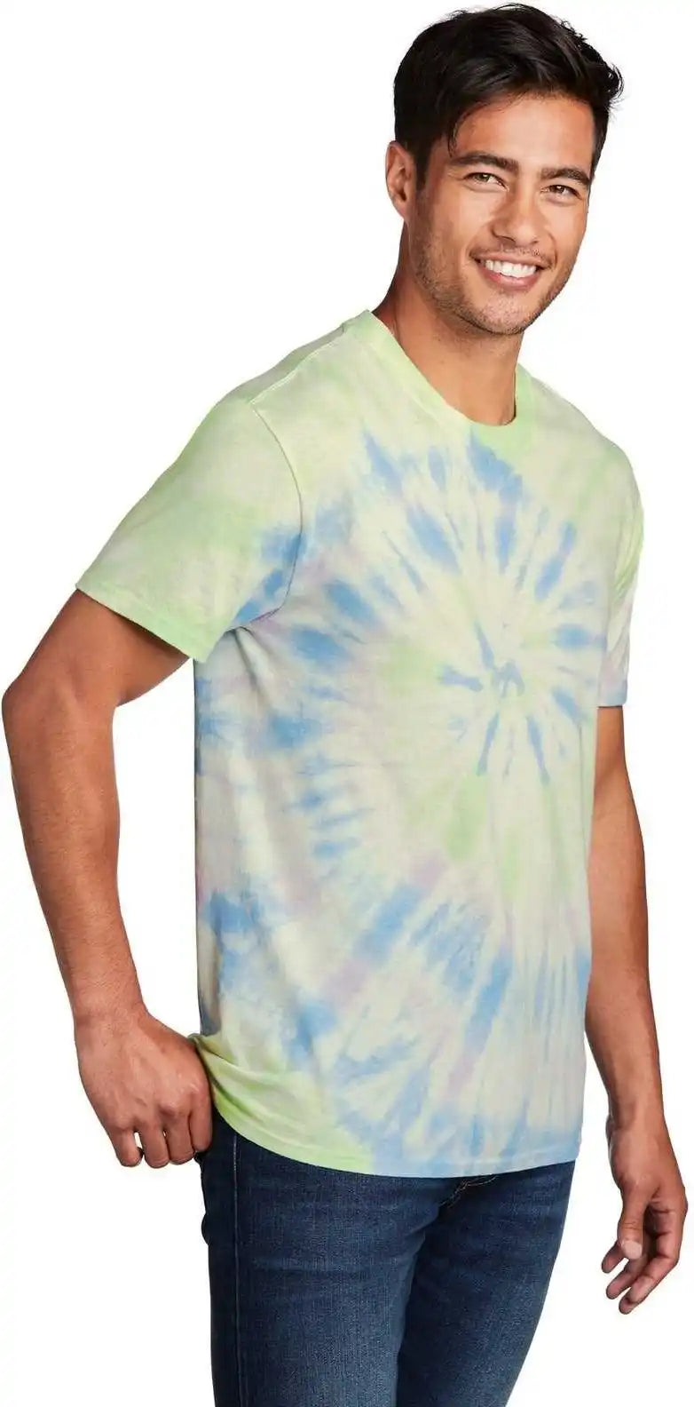 Port & Company Pc147 Tie-dye Tee - Watercolor Spiral