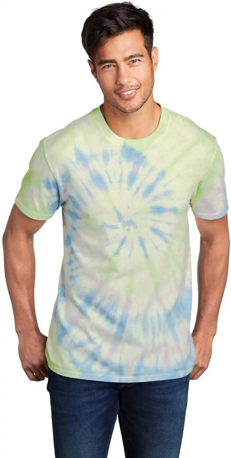Port & Company Pc147 Tie-dye Tee - Watercolor Spiral