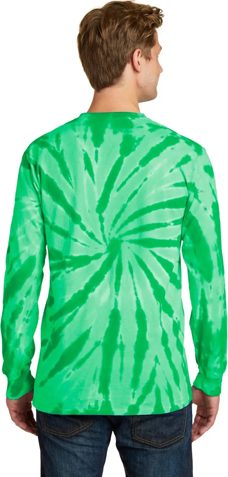 Port & Company Pc147ls co Tie-dye Long Sleeve Tee - Kelly