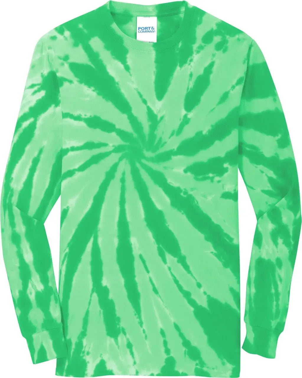 Port & Company Pc147ls co Tie-dye Long Sleeve Tee - Kelly