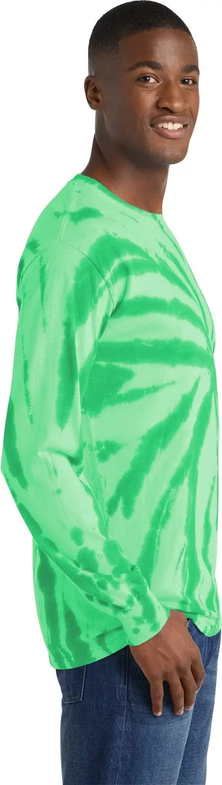 Port & Company Pc147ls co Tie-dye Long Sleeve Tee - Kelly