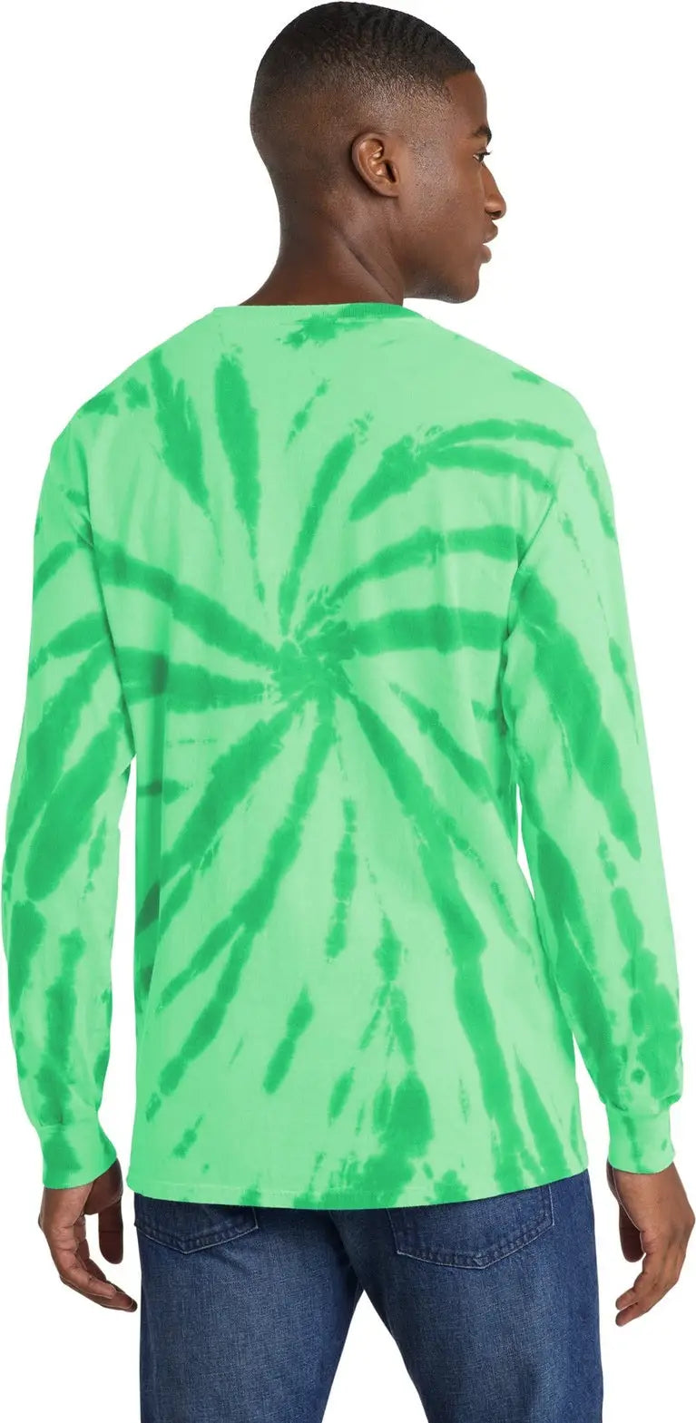 Port & Company Pc147ls co Tie-dye Long Sleeve Tee - Kelly