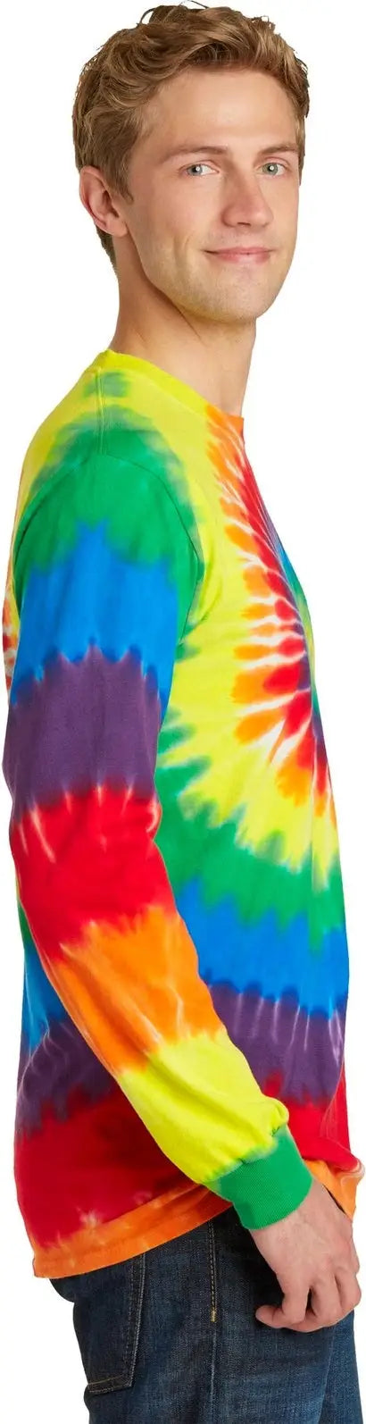 Port & Company Pc147ls co Tie-dye Long Sleeve Tee - Rainbow