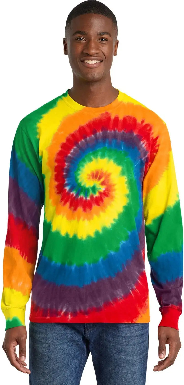 Port & Company Pc147ls co Tie-dye Long Sleeve Tee - Rainbow
