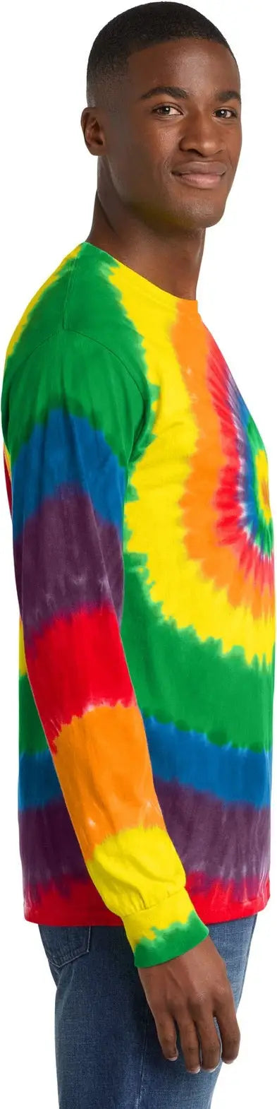 Port & Company Pc147ls co Tie-dye Long Sleeve Tee - Rainbow