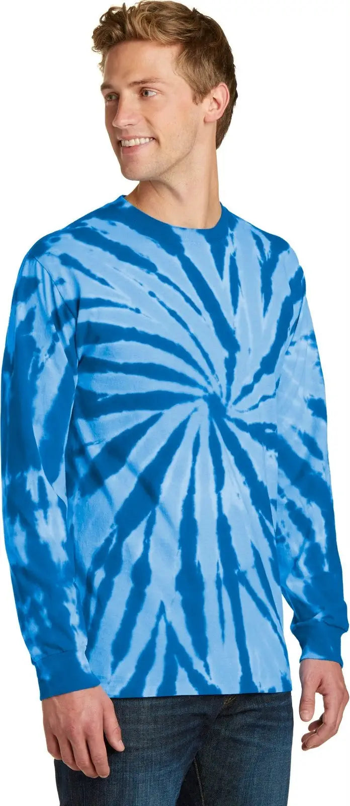 Port & Company Pc147ls co Tie-dye Long Sleeve Tee - Royal